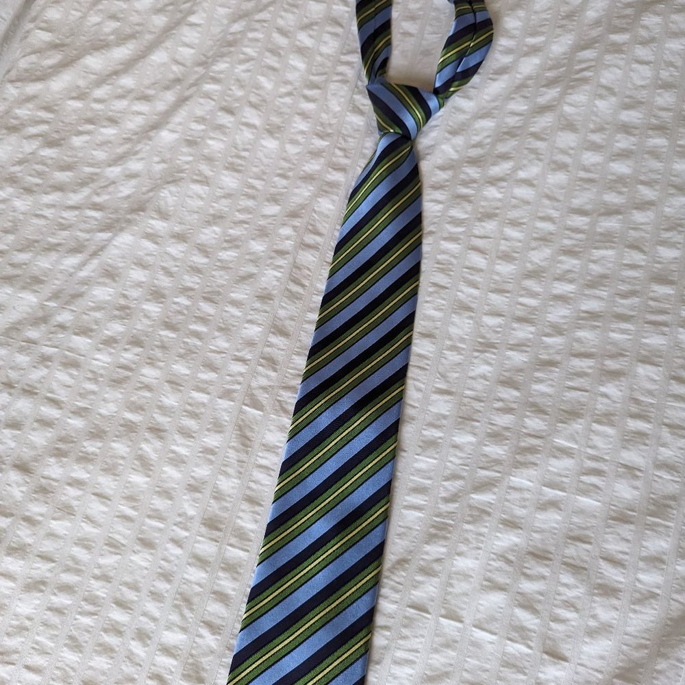 Banana Republic Green and Blue Stripe Tie